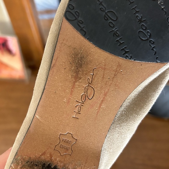 Suede Pointed Toe Bow Flats - Picture 4 of 7